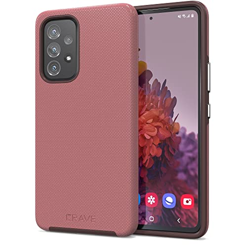 Crave Funda Dual Guard para Samsung Galaxy A53, protección a prueba de golpes, funda de doble capa para Samsung Galaxy A53 5G - Berry