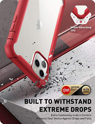 Funda doble capa resistente y transparente con protector