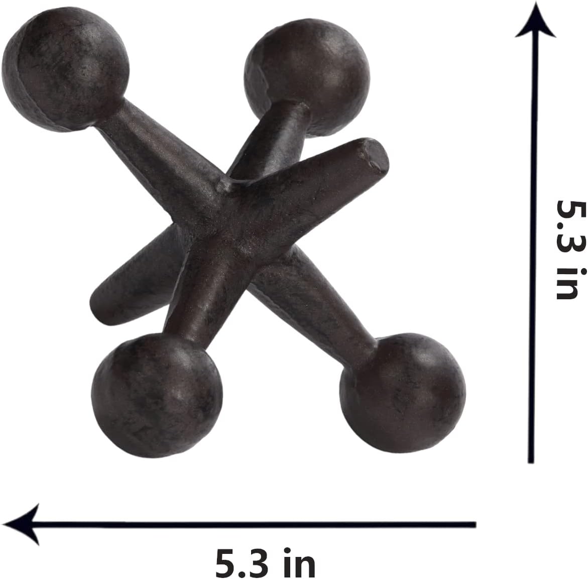 Sujetalibros decorativos modelo molecular de hierro
