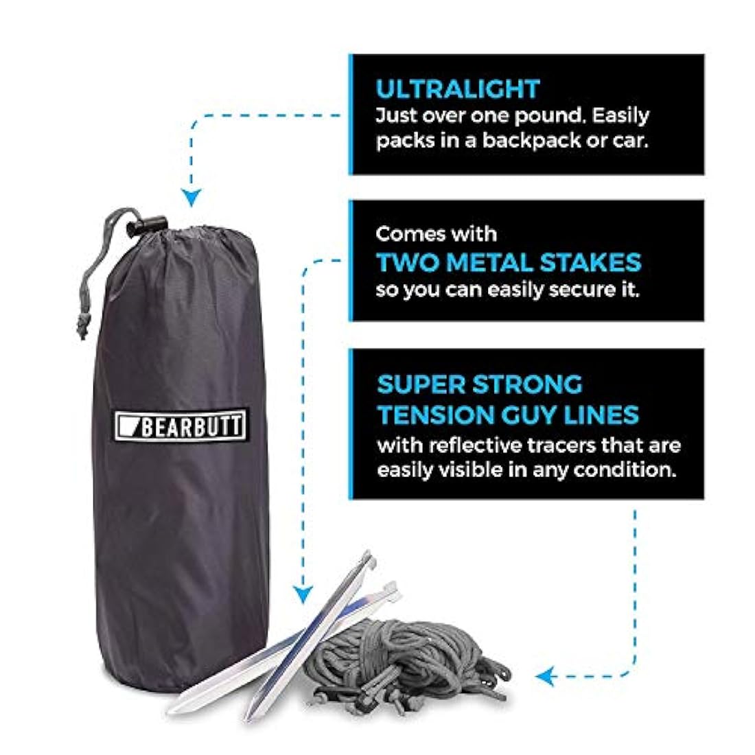 Funda para camping, senderismo, mochilero, fácil instalación