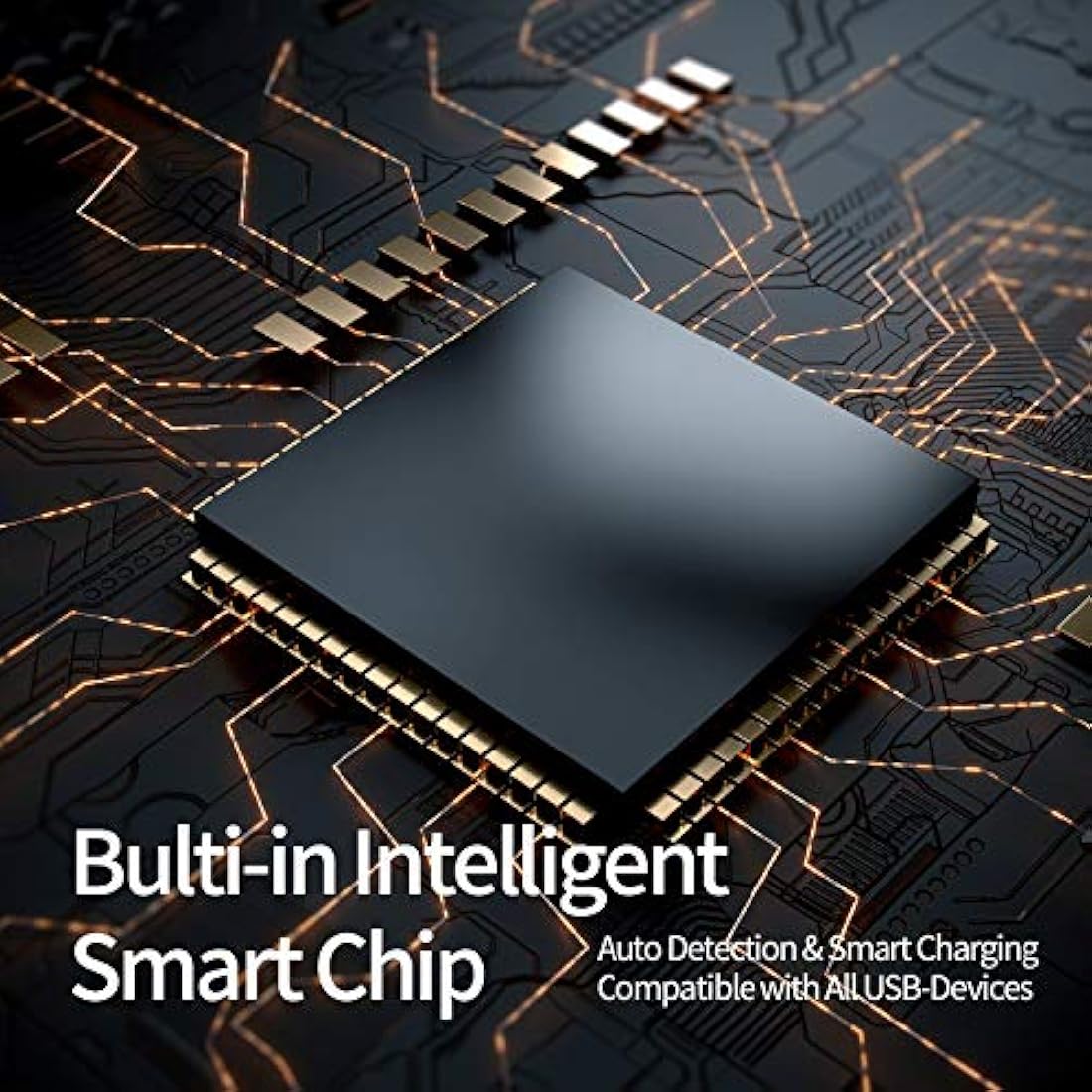 Estación,carga rápida para múltiples dispositivo 5 puertos