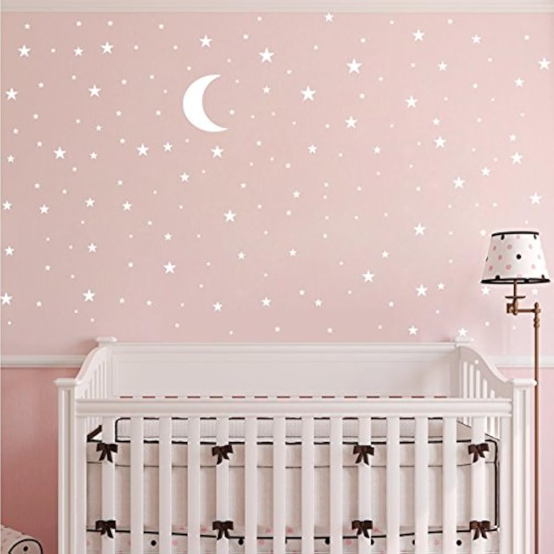 Vinilo adhesivo para pared de luna y estrellas- JURUOXIN