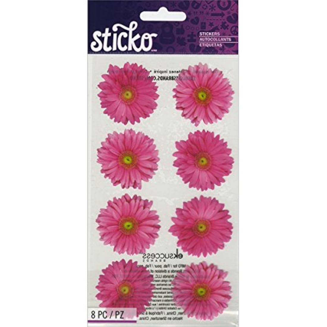 Sticko Pink Gerbera pegatinas