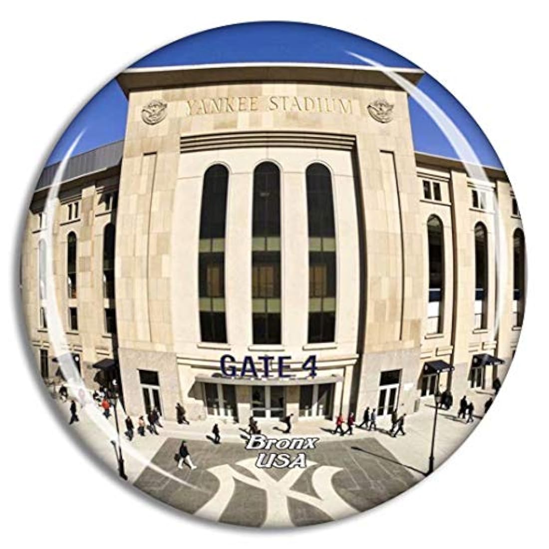 Imán para nevera con diseño de ciudad Yankee Stadium
