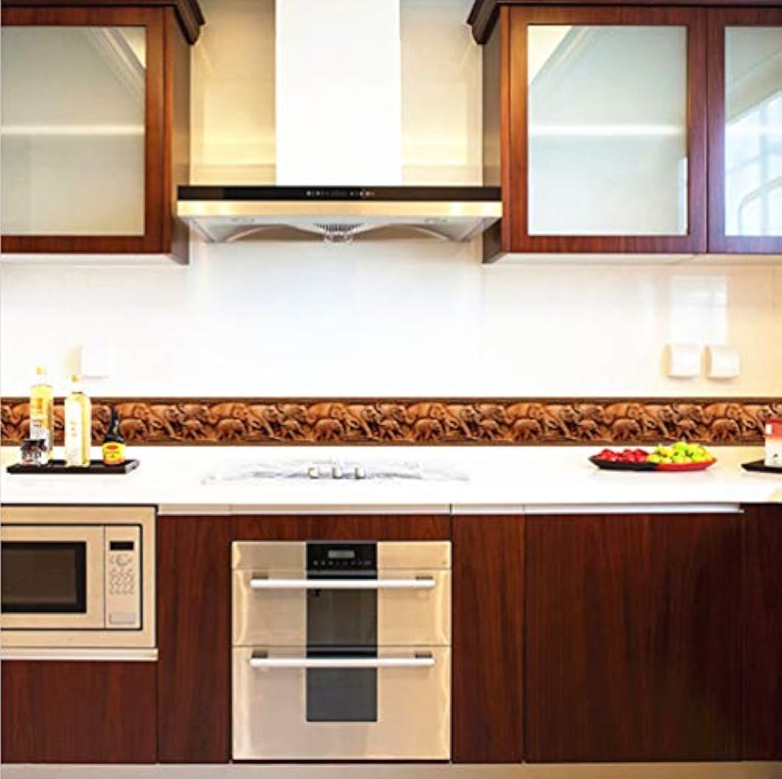 Papel pintado autoadhesivo, diseño de elefante (2 x 2 x 1)