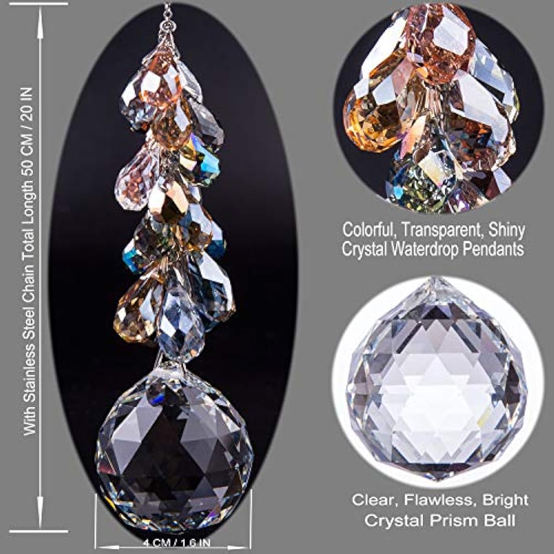 cristales bola prismas atrapasueños colgante-Skying Trading