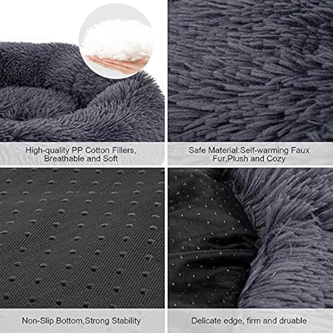 Cama calmante ortopédica para perros y gatos Small(58x58)cm