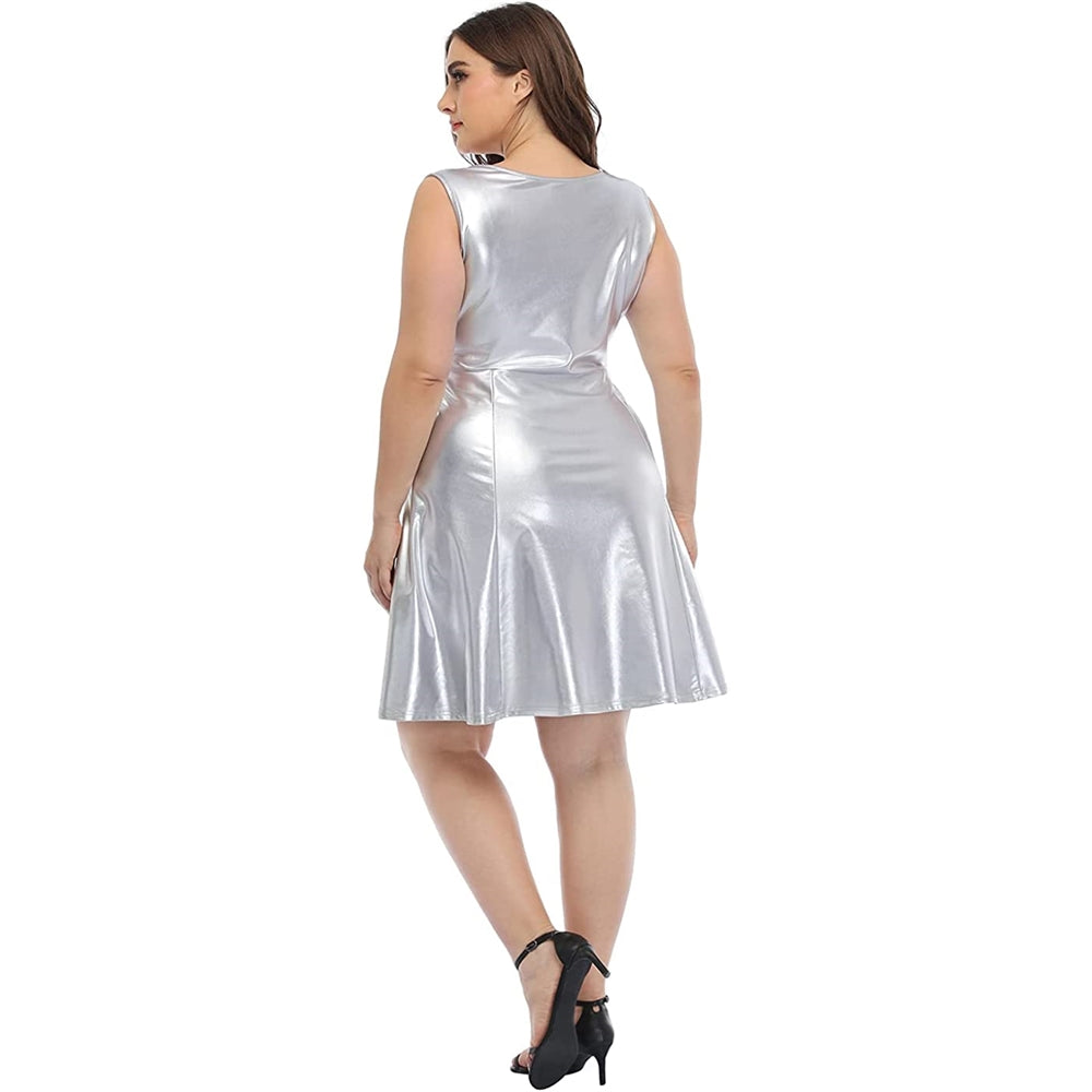 Disfraces de alienígena metálico brillante talla 1x