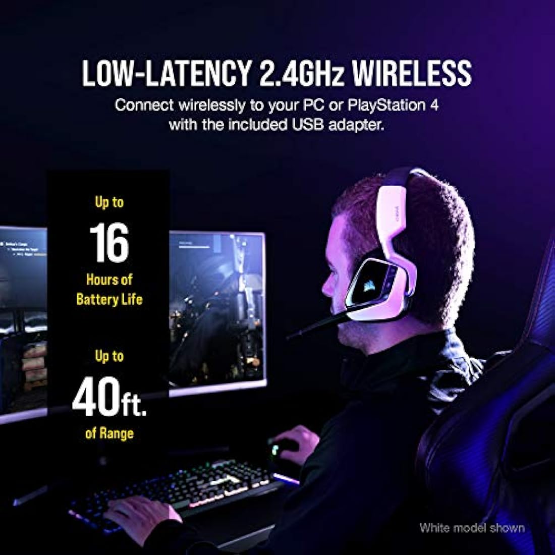 Corsair Void RGB - Auriculares inalámbricos para juegos