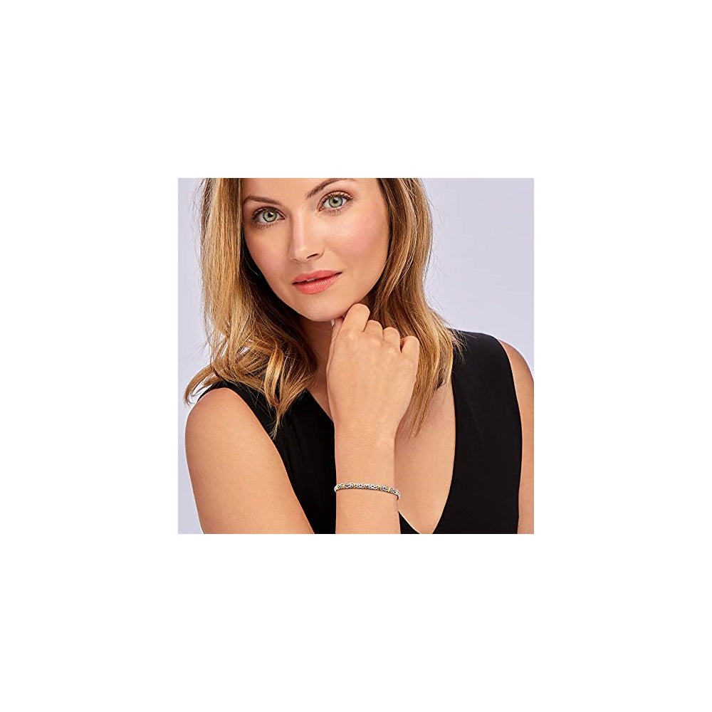 Pulseras y tobilleras de plata de ley