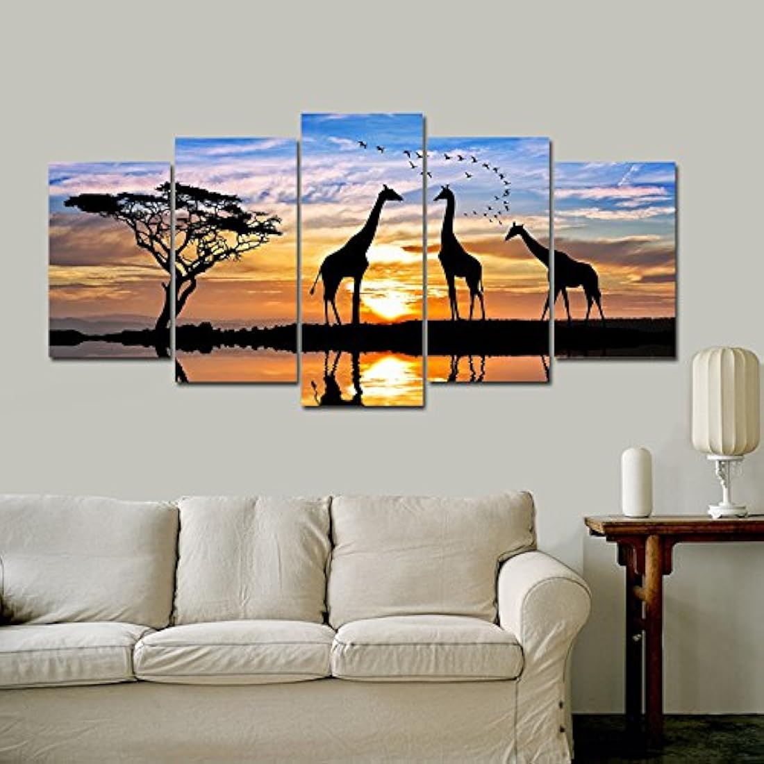 Pyradecor 5 piezas pinturas sobre lona arte de la pared