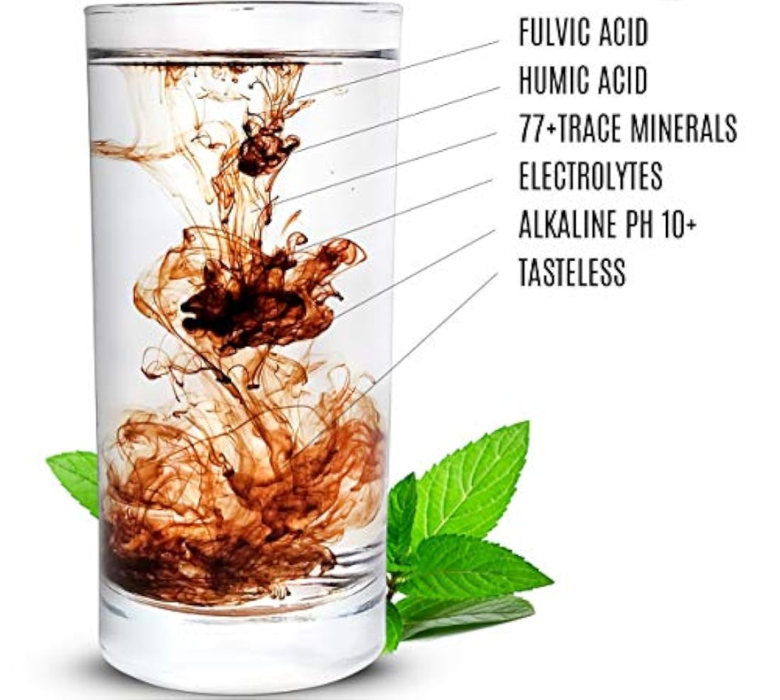 Fulvic Acid and Humic Acid Trace Mineral Drops 6 Month Supply, Electrolyte Energy Boost. Número de años: 6 año(s). Mezcla natural de minerales de traza iónica derivados de plantas orgánicas de ácido fúlvico y húmico similar a Shilajit