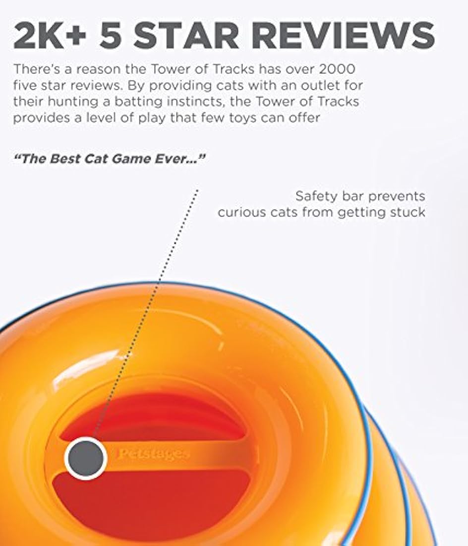 Petstages Cat Tracks Toy para gatos Divertidos niveles