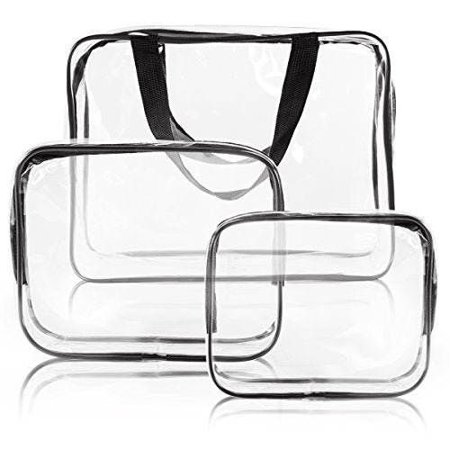 Clear Cosmetic Bag TSA Air Travel Toiletry Bag Set Vinilo