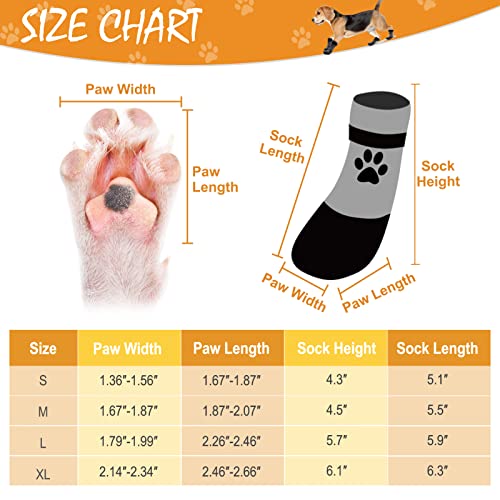 KOOLTAIL Calcetines antideslizantes para perro – Botas impermeables para perros al aire libre con protector de patas con correa de control de tracción para suelos de madera dura
