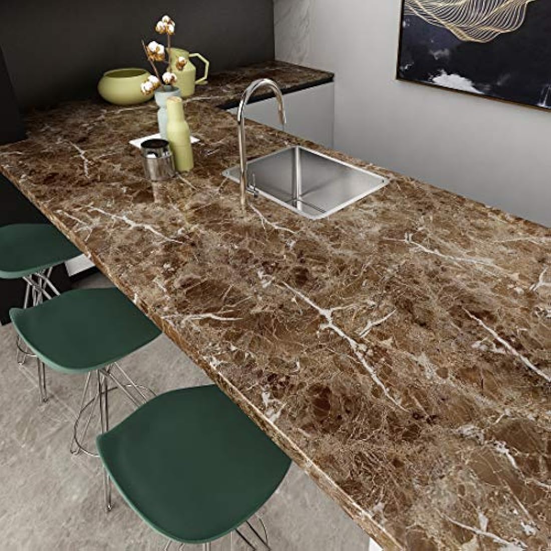 papel autoadhesivo de pegar y quitar para encimera