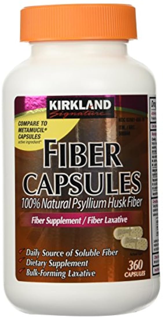 Cápsulas de fibra - laxantes - 360 cápsulas