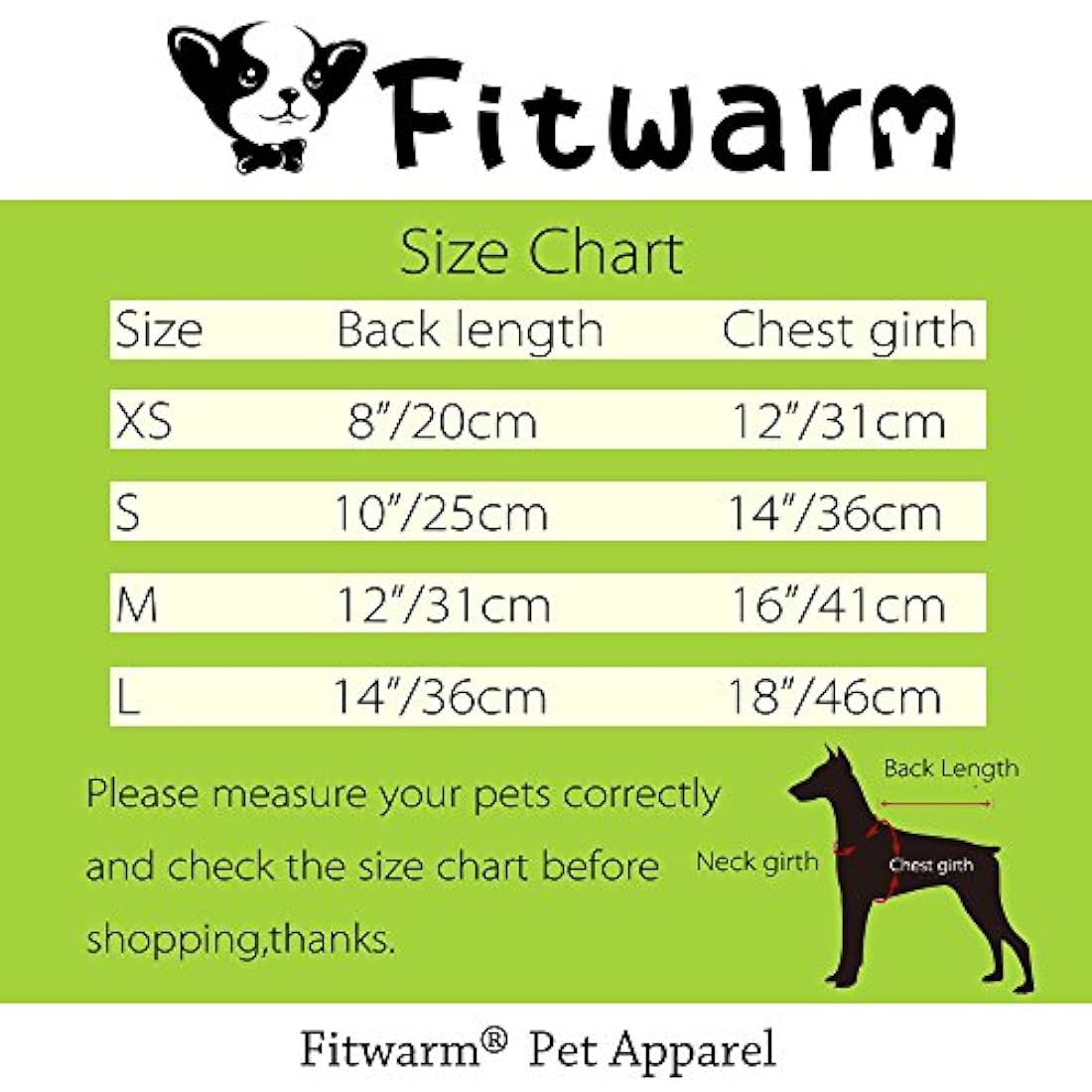 Pijama para mascotas Fitwarm de algodón suave con estampado
