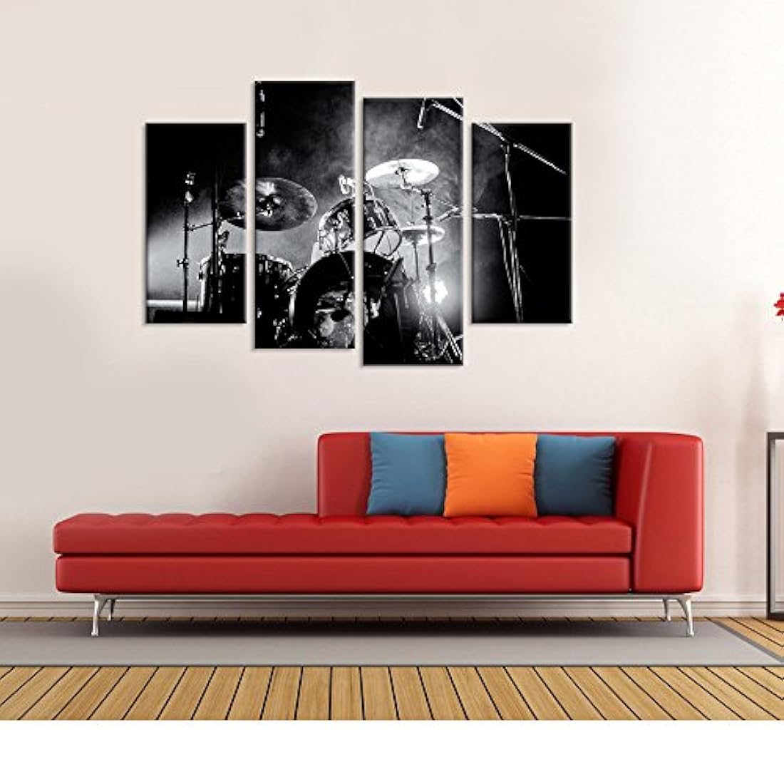 4 pieza con luces en blanco y negro - iHAPPYWALL