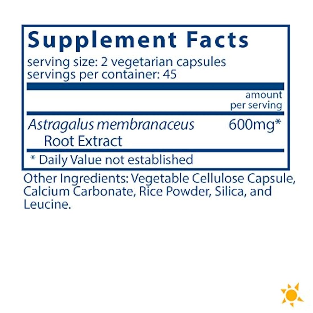 Nutrientes vitales - Extracto de raíz de astrágalo 300 mg
