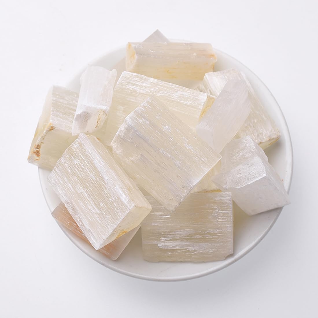 Cristales de Selenita Crudos, Piedras Naturales para Decoración