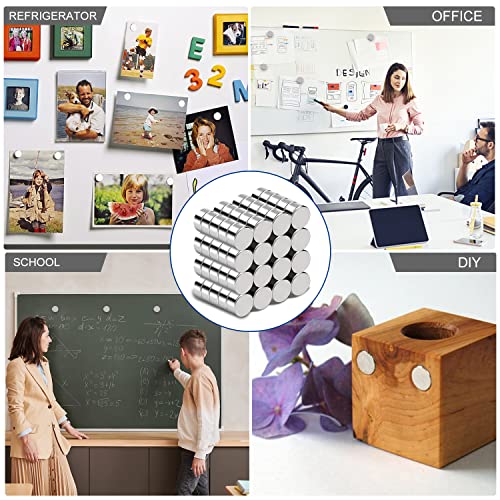 DIYMAG Imanes pequeños, 120 imanes de refrigerador