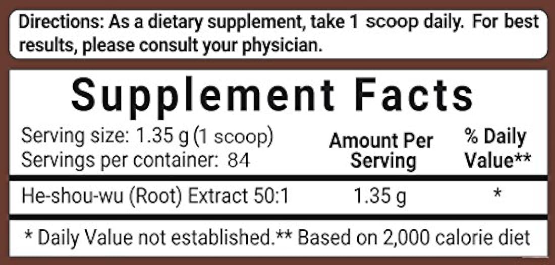 Extracto Orgánico de Fo Ti He Shou Wu 1