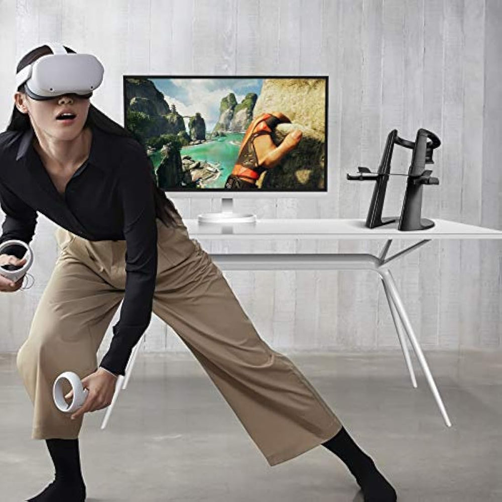 Soporte de pantalla para Oculus Quest 2 gafas y controles