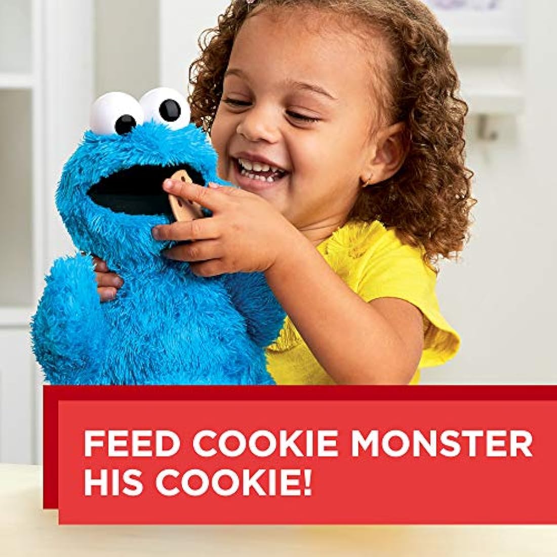 Peluche de monstruo de galletas de Sesame Street Feed Me