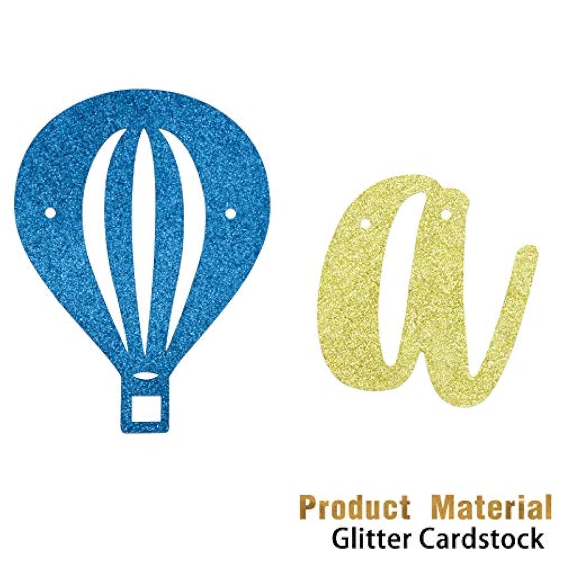 Bandera de fieltro inspirada (dorado y azul)