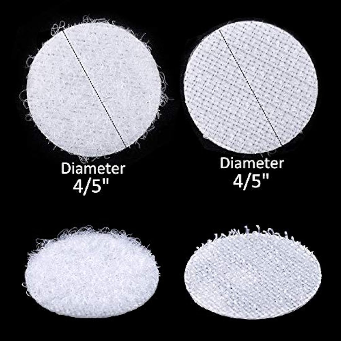 200 unidades de 0.787 in de diámetro blanco autoadhesivo