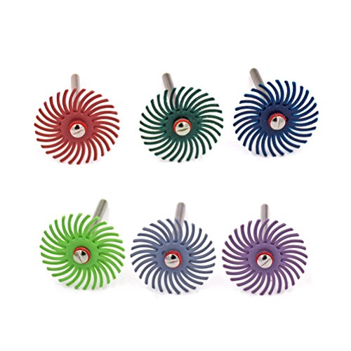 Kit de cepillos abrasivos de disco de cerdas 60pcs 25mm 1