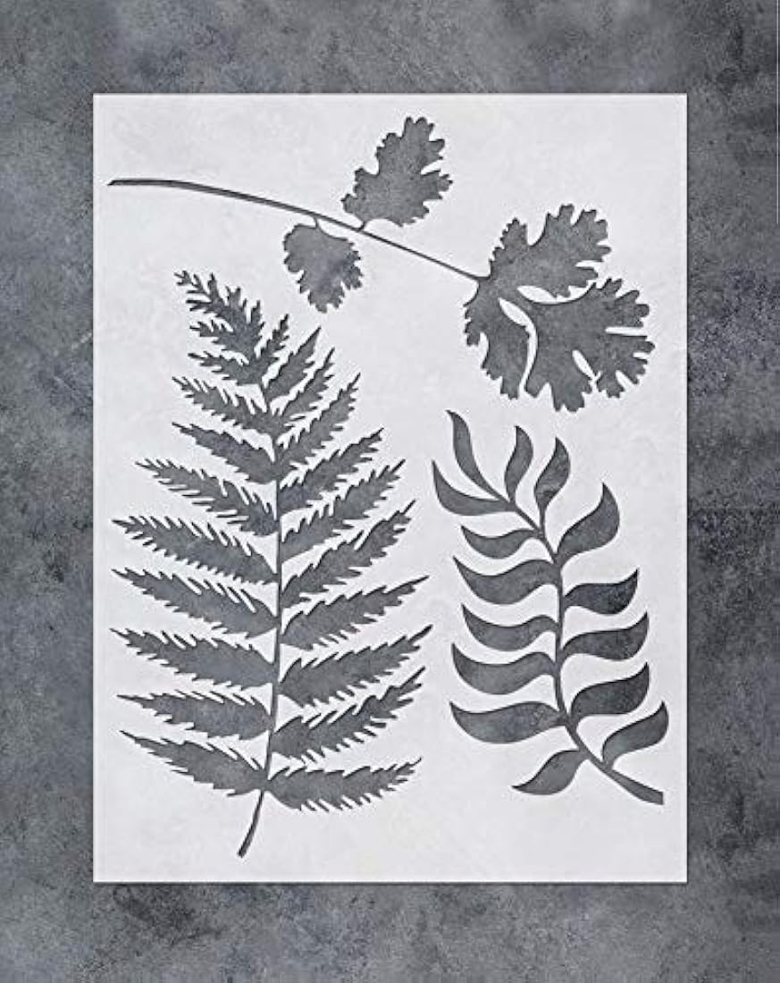 Plantillas de pared para pintura diseño de helecho
