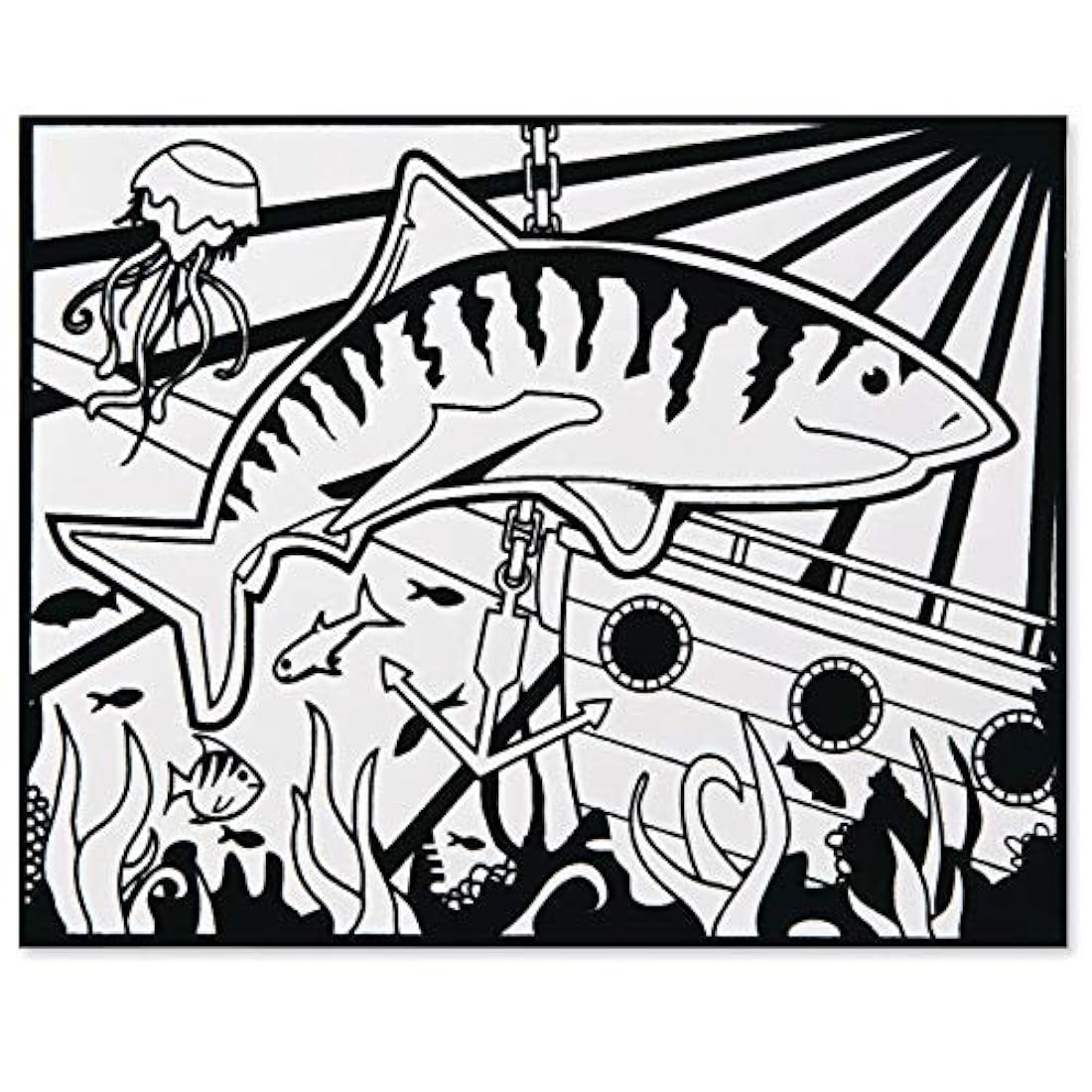 Terciopelo Arte Tiburones. carteles