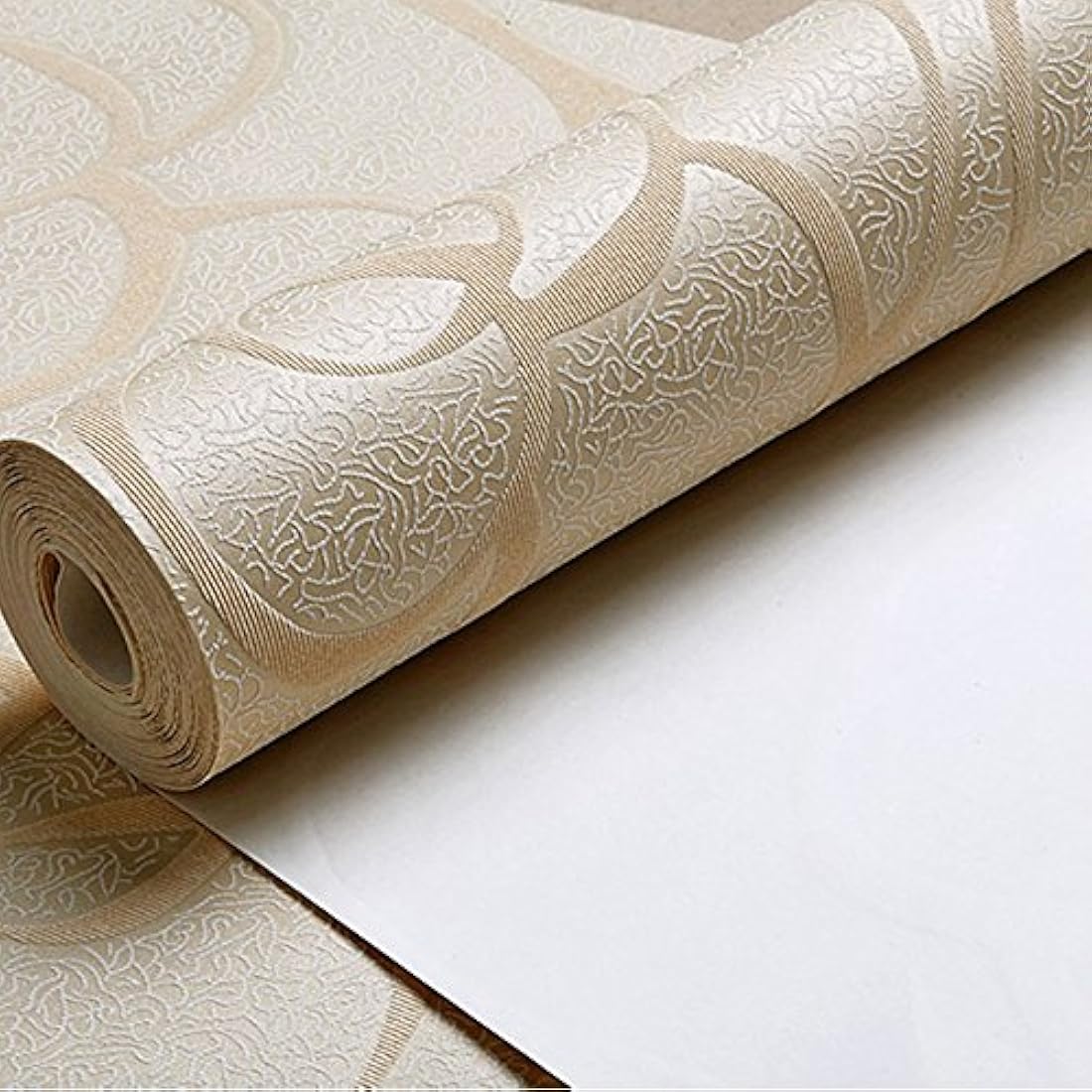 Papel pintado no tejido moderno minimalista en relieve 3D