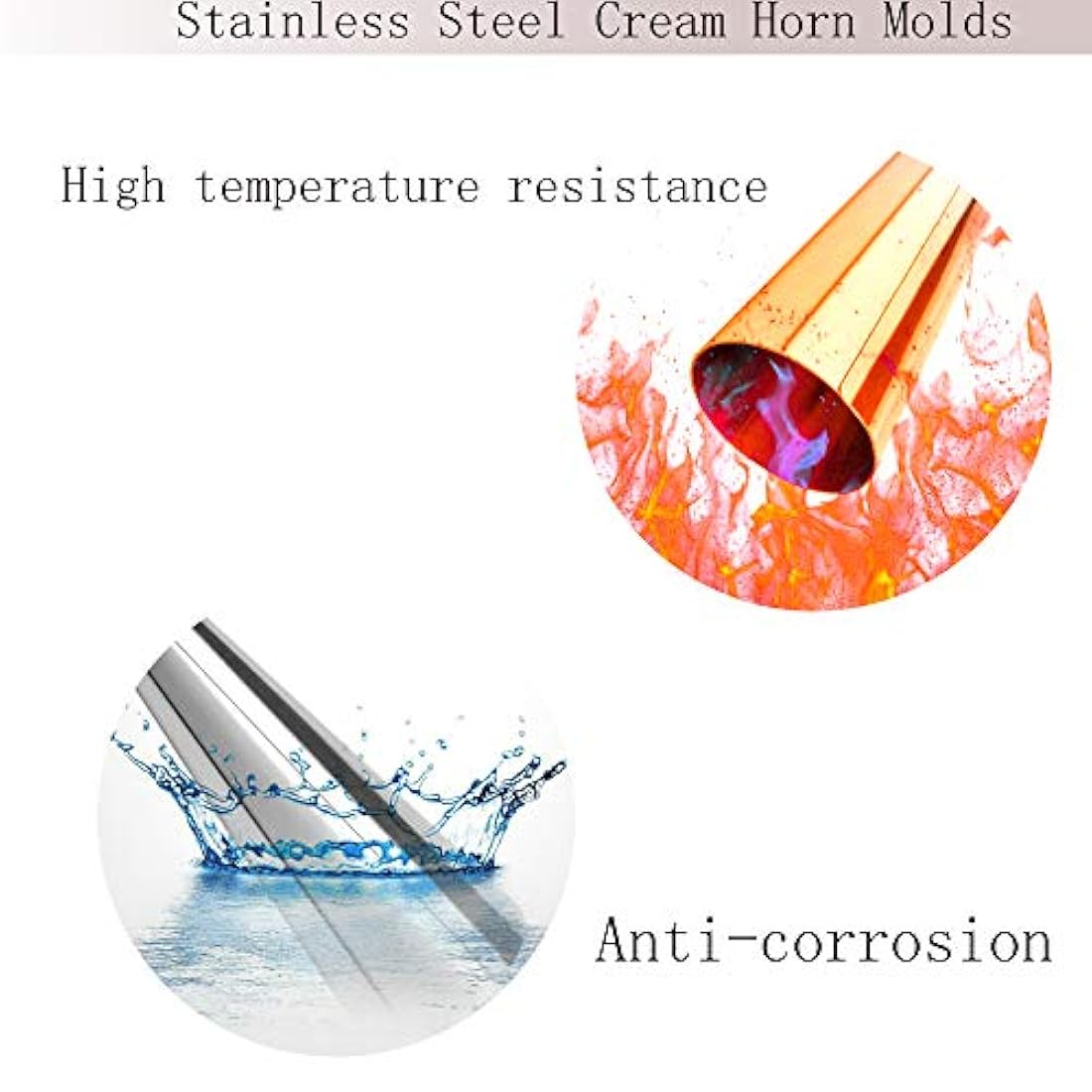 Tissir - Conos para hornear de 3 paquete de 20 unidades