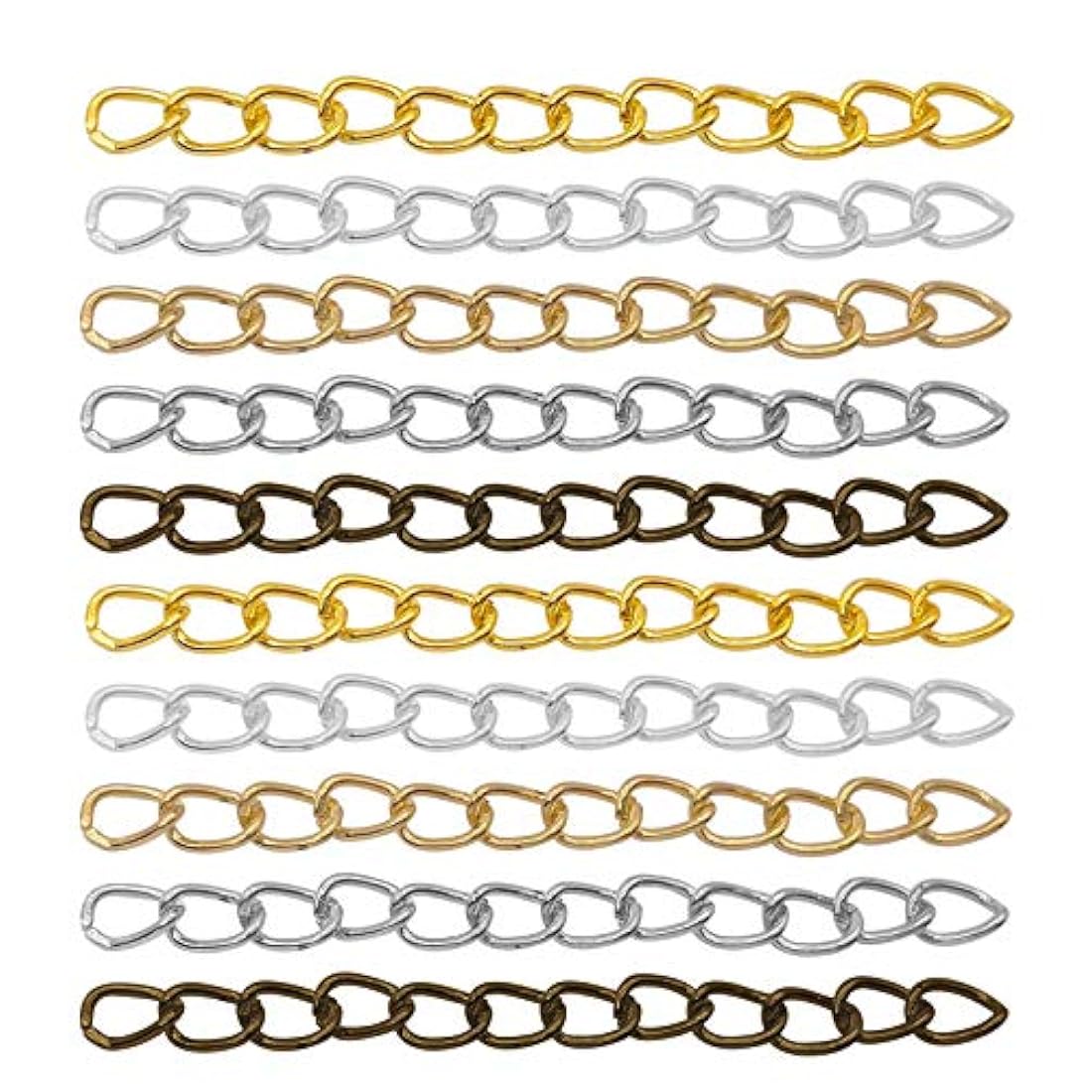 Extensor de cadena de 250 piezas para hacer joyas