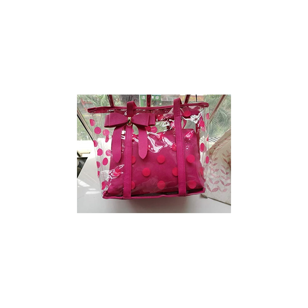Bolsos de mano transparente para mujer multiuso