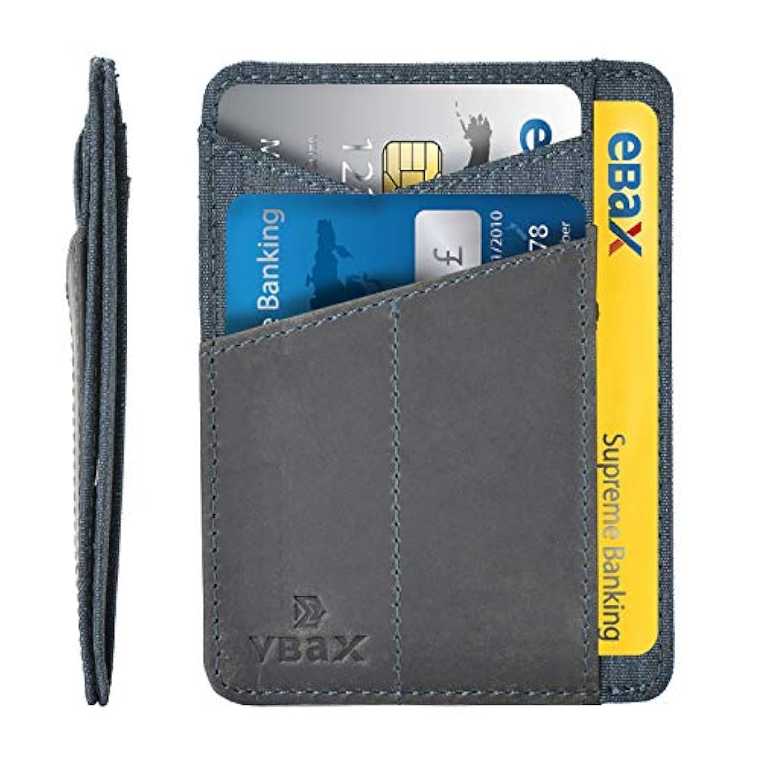 Cartera delgada para hombre de cuero minimalista