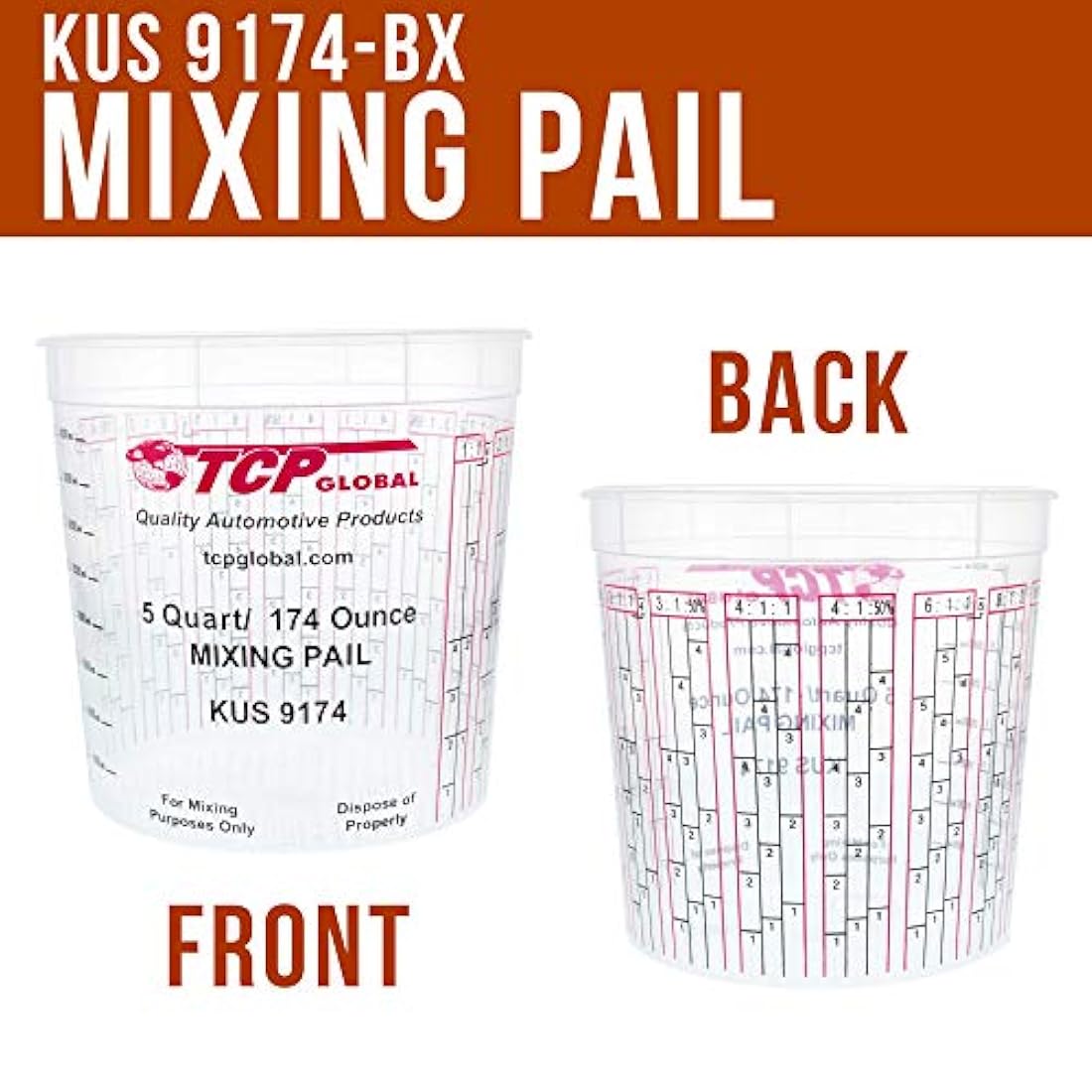 Vasos mezcladores de pintura