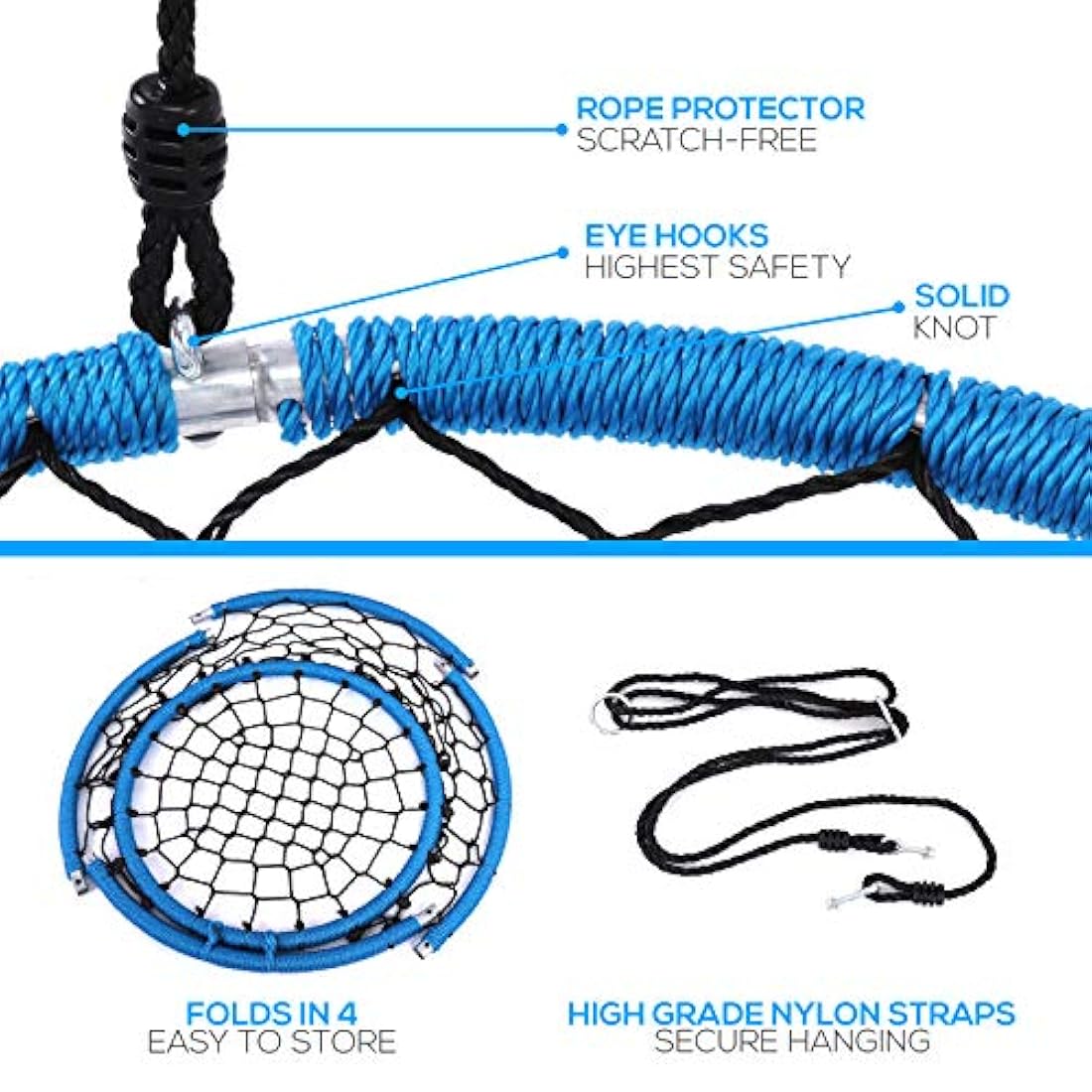 Columpio de asiento de platillo SERENELIFE SLSWNG125