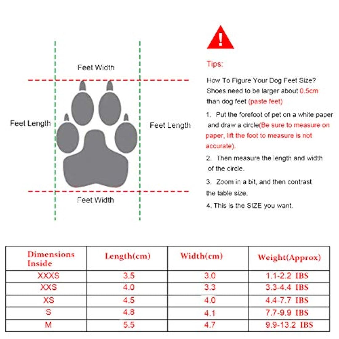 botas para perros con velcro, 2 pares, color marrón