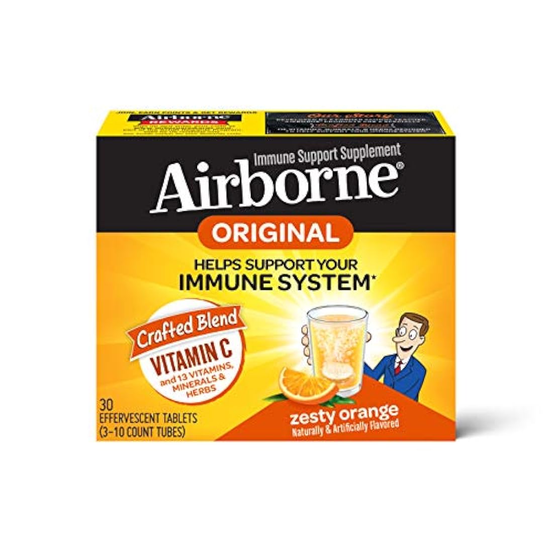 Comprimidos efervescentes de Airborne sabor naranja