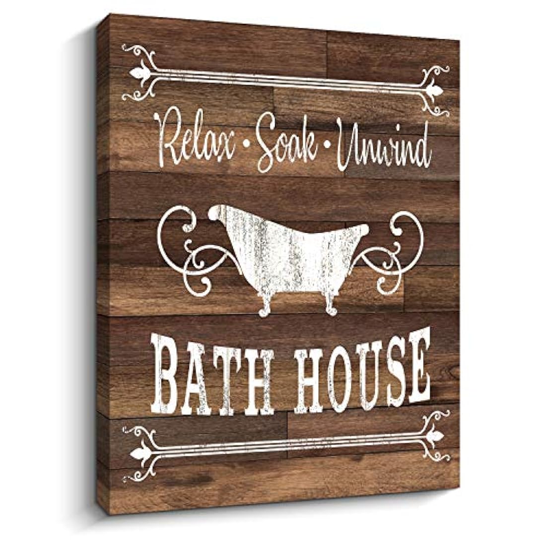 Letrero de reglas de baño, diseño vintage de letreros