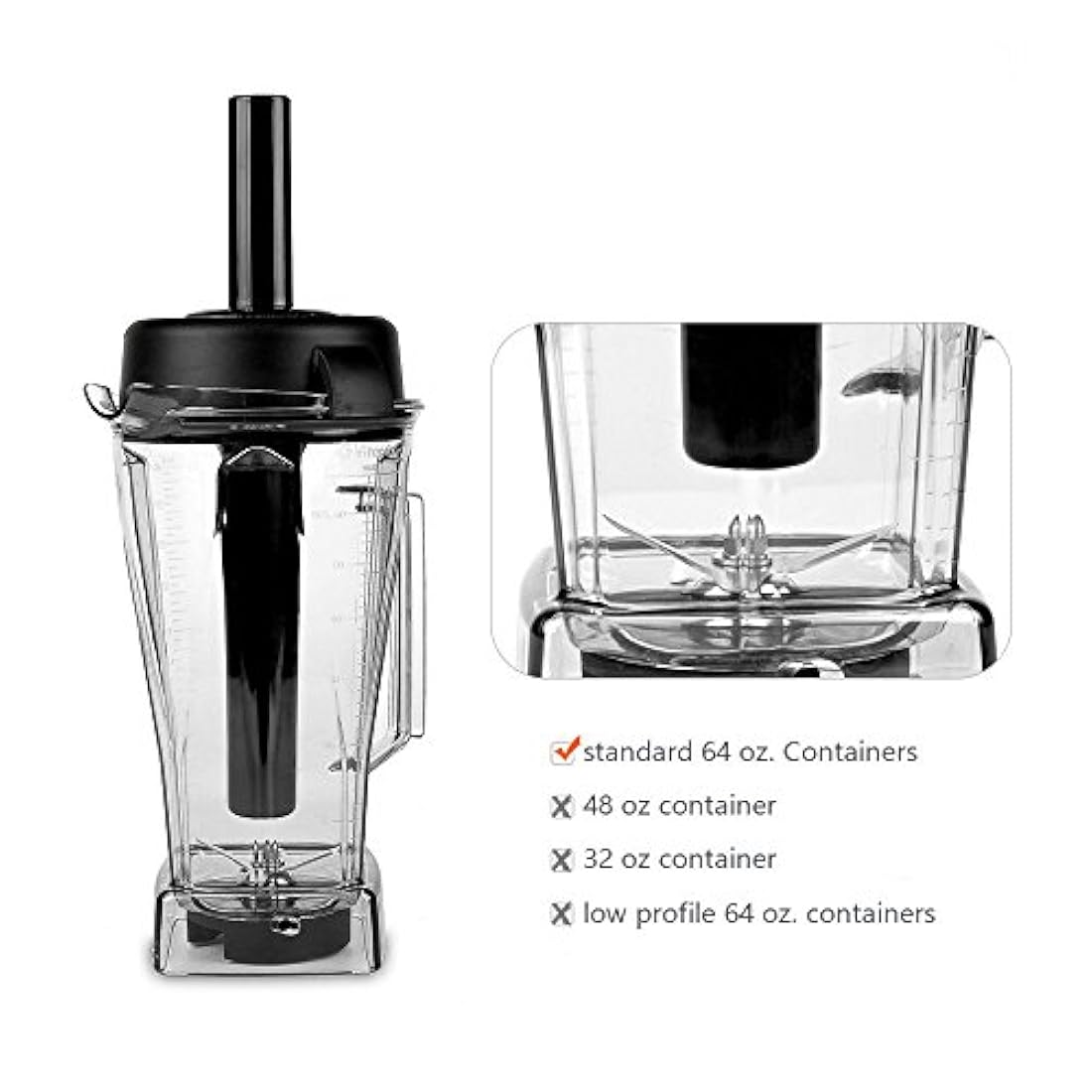 everie Tamper para Vitamix las batidoras Classic Standard