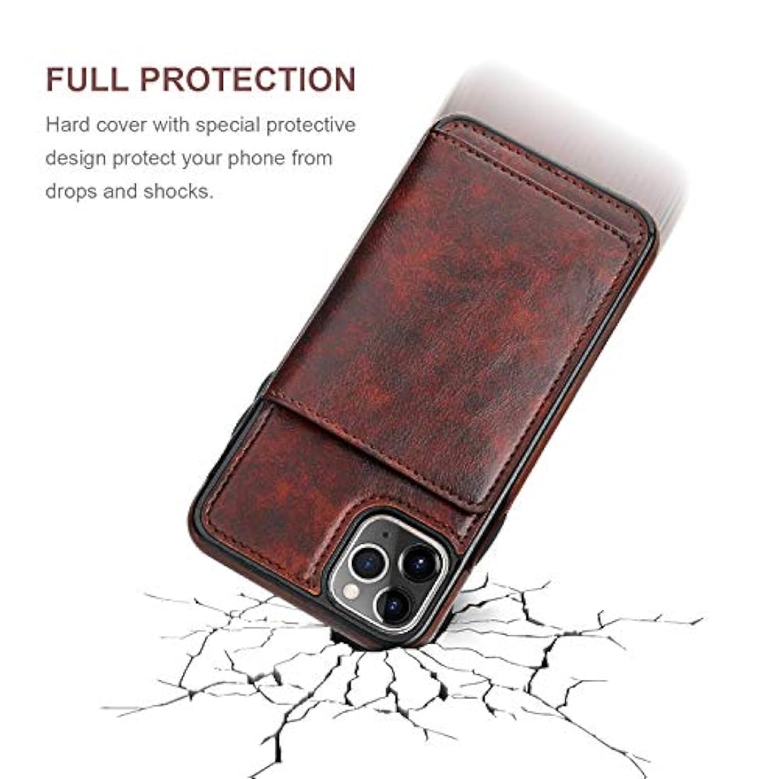 KIHUWEY - Funda tipo cartera para iPhone 11 Pro Max