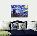 Wieco Art Lienzografia noche estrellada Van Gogh