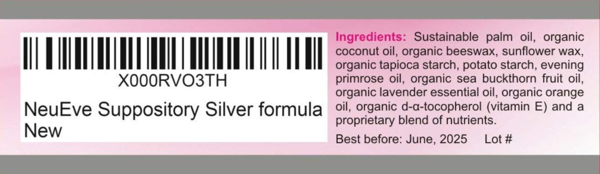 Suplemento Supositorio NeuEve refrigerar antes usar