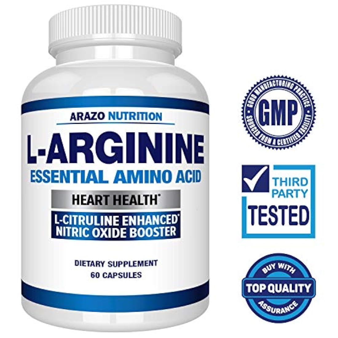 PREMIUM L arginina - 1340 mg óxido nítrico Booster con L-citrulina y Aminoácidos Esenciales para Corazón y la ganancia muscular no Boost Suplemento para Endurance y la energía |