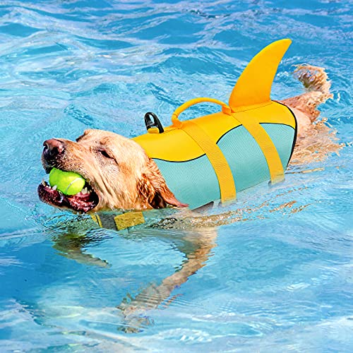 Malier - Chaleco salvavidas para perros Ripstop ajustable